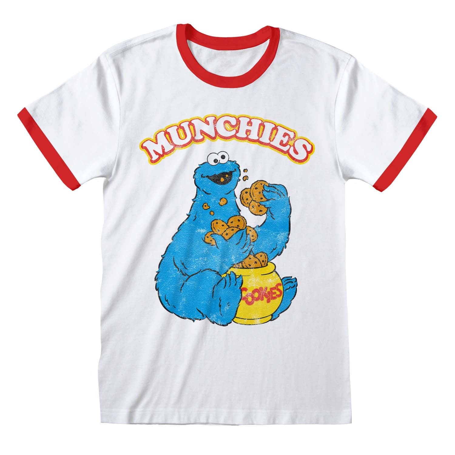 SESAME STREET - MUNCHIES - RINGER T-SHIRT