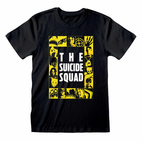 SUICIDE SQUAD - YELLOW GRID - T-SHIRT