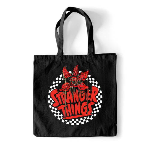 STRANGER THINGS - CHECKERED CIRCLE - TOTE BAG