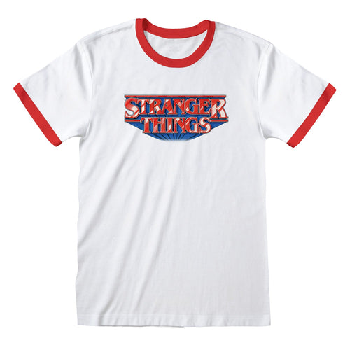STRANGER THINGS - RETRO LOGO - T-SHIRT RINGER