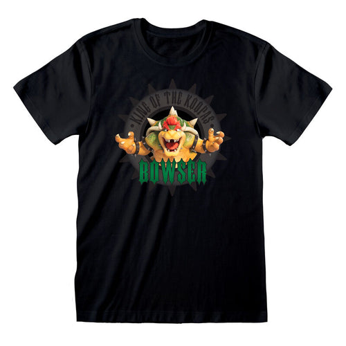 Super Mario Bros - Bowser Circle - T -Shirt schwarz