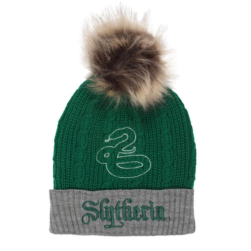 Harry Potter - Slytherin House Fur Pom - Beanie Pom