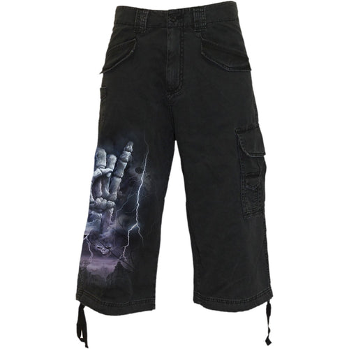 Rock Eternal - Vintage Cargo Shorts 3/4 Long Schwarz