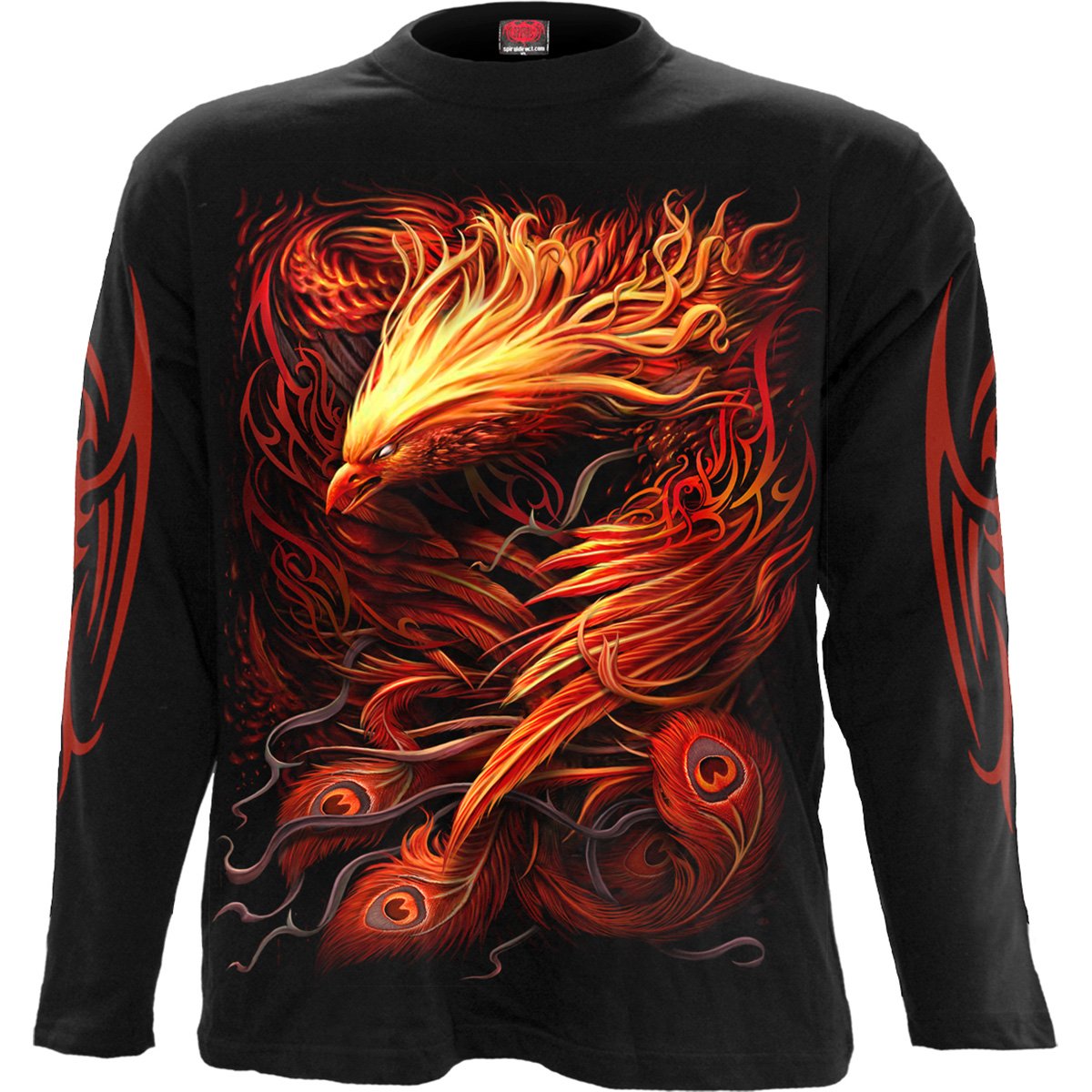 PHOENIX ARISEN - Longsleeve T-Shirt Black - Spiral USA