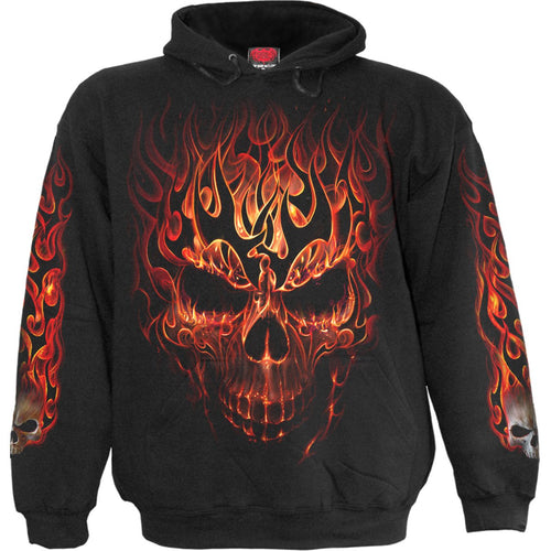 Schädel -Explosion - Kids Hoody schwarz