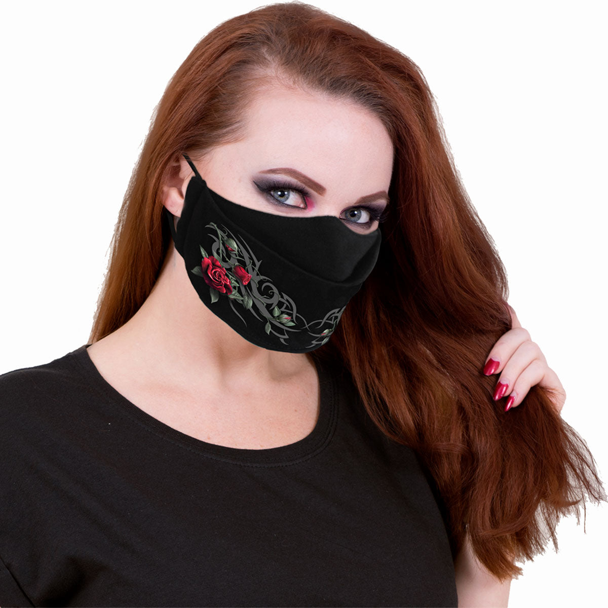 SPIRAL - TRIBAL ROSE - PREMIUM COTTON FASHION MASK WITH ADJUSTER
