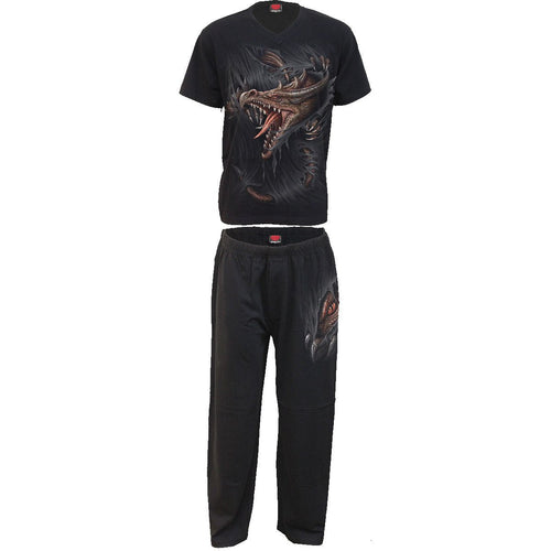 Breaking Out - 4pc Mens Pajama gótico set