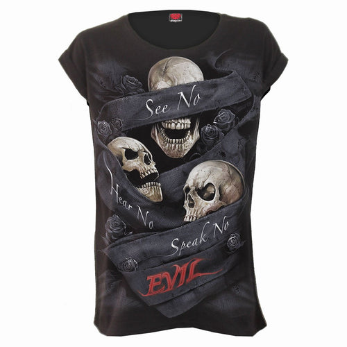 Voir No Evil - T-shirt de manche en querelles de renvoi