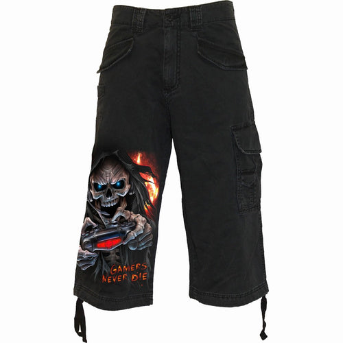 Respawn - Shorts cargo vintage 3/4 di lavoro lungo