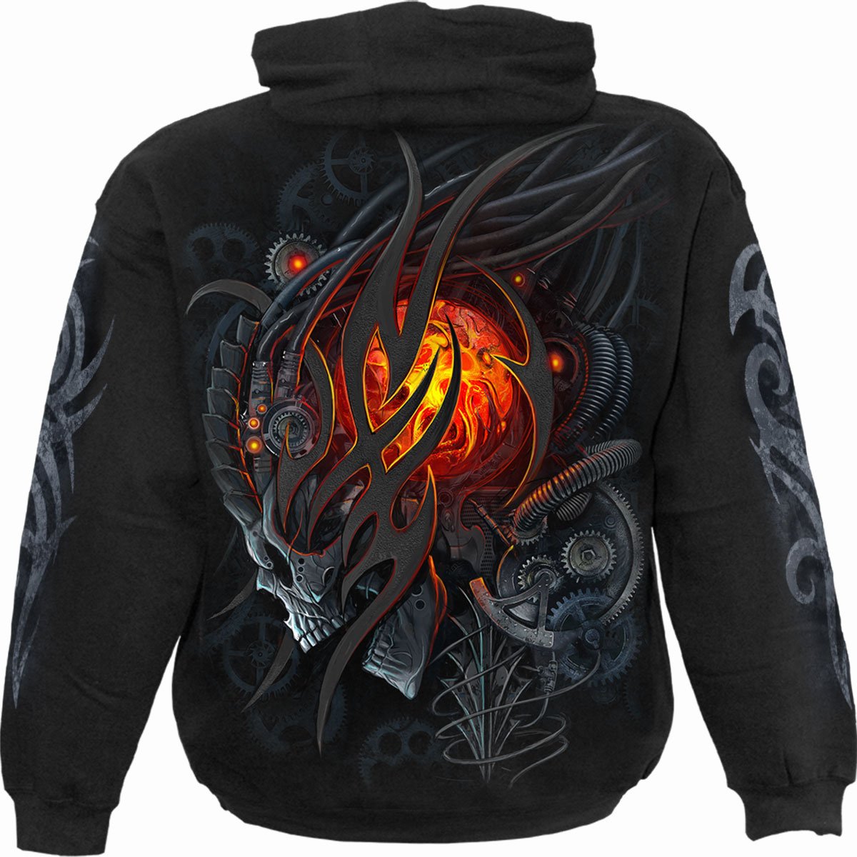 SPIRAL - STEAMPUNK SKULL - HOODIE