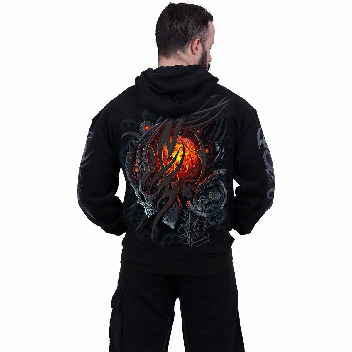 SPIRAL - STEAMPUNK SKULL - HOODIE