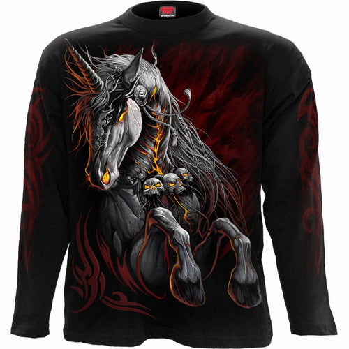 Unicorne infernale - T-shirt à longslevel noir