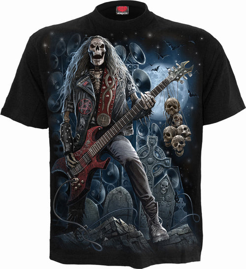 Grim Rocker - Camiseta Negra