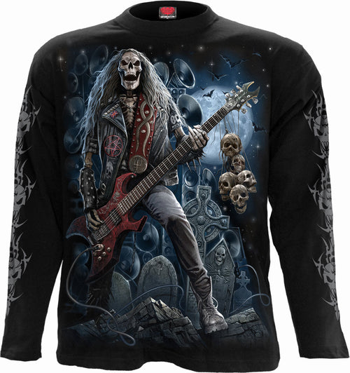 Grim Rocker - T -shirt Longsleeve Nero