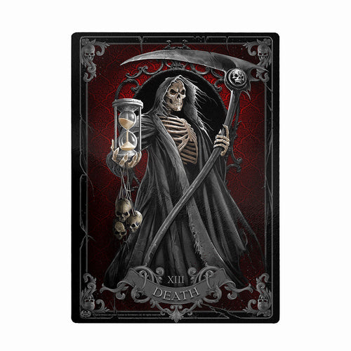 SPIRAL - DEATH TAROT - GLASS CHOPPING BOARD (RECTANGULAR)