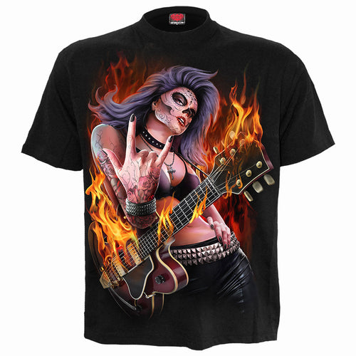 SPIRAL - ROCKING THE DEAD - T-SHIRT BLACK