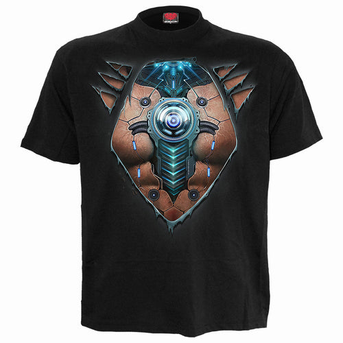 Cyber ​​Skin - T-shirt noir