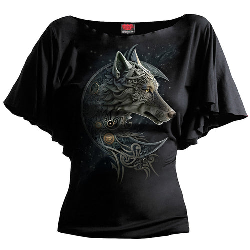 Wolf Celtic - manche de chauve-souris du cou