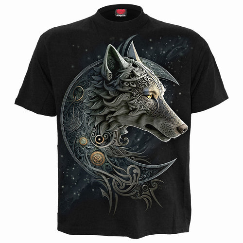 Celtic Wolf - Camiseta Negra