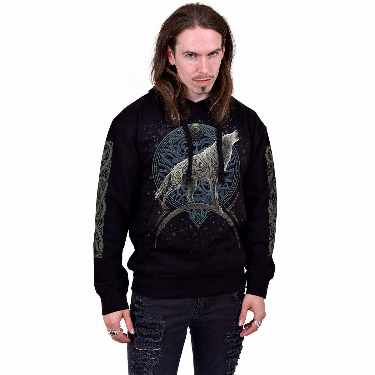 SPIRAL - CELTIC WOLF - HOODIE