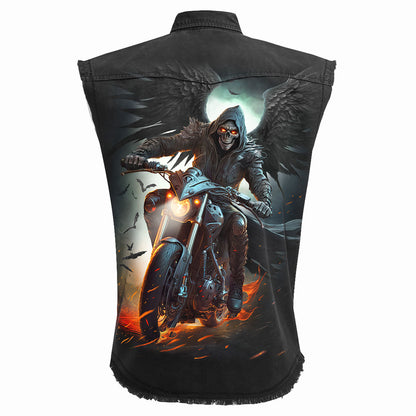 SPIRAL - NIGHT RIDER - SLEEVELESS STONE WASHED WORKER