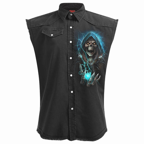 SPIRAL - DEAD METAL - SLEEVELESS STONE WASHED WORKER