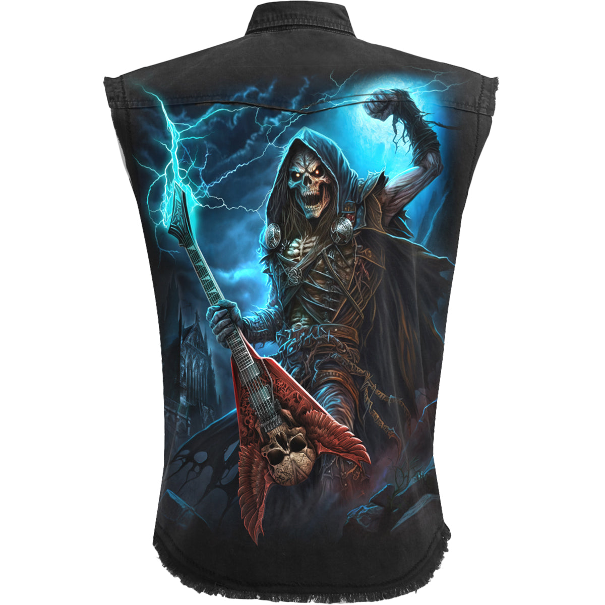 SPIRAL - DEAD METAL - SLEEVELESS STONE WASHED WORKER