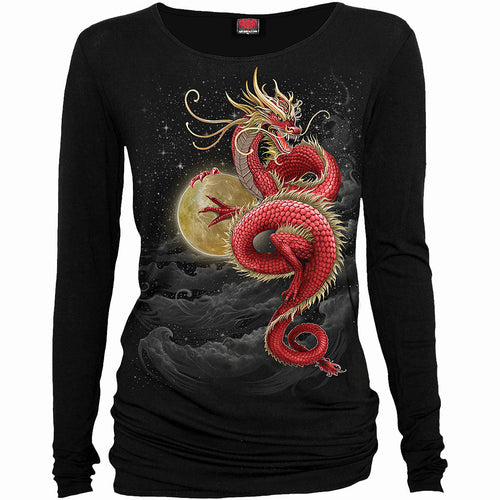 SPIRAL - SHENLONG - BAGGY TOP BLACK