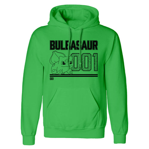 Pokémon - Bulbasaur Line Art - Hoodie Green