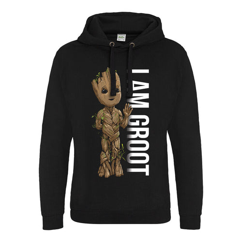 Je suis Groot - Profil (sweat à capuche) - Black à capuche