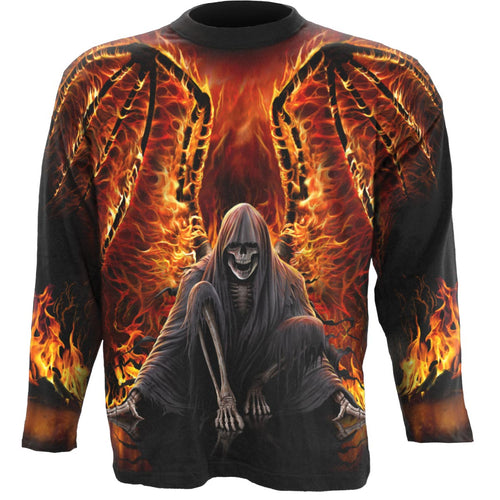 Mort flamboyant - T-shirt Longsleeve Allover Black