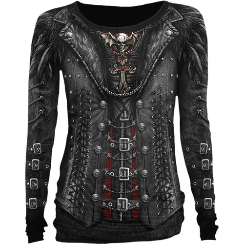 Gothess Wrap - All Over Band Top Black