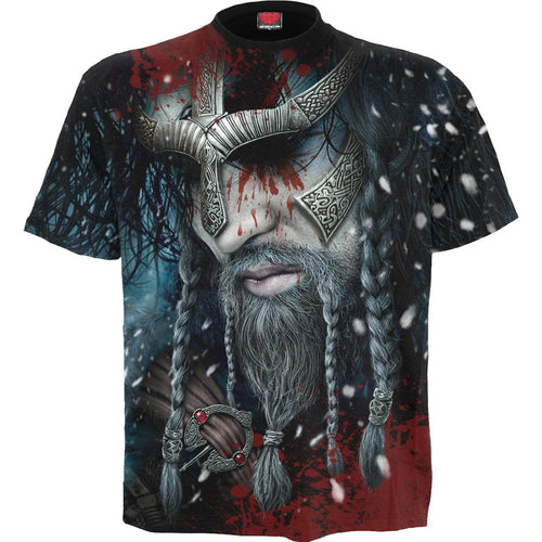 Viking Wrap - T -shirt Alllover Black