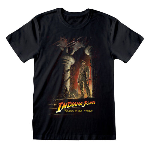 Indiana Jones - Temple of Doom Poster - T -Shirt Black