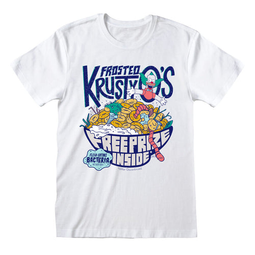 The Simpsons - Frosted Crusty Q's - Unisex White T -shirt