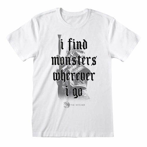 THE WITCHER - I FIND MONSTERS - T-SHIRT