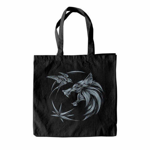 THE WITCHER - SILVER MEDALLION - TOTE BAG