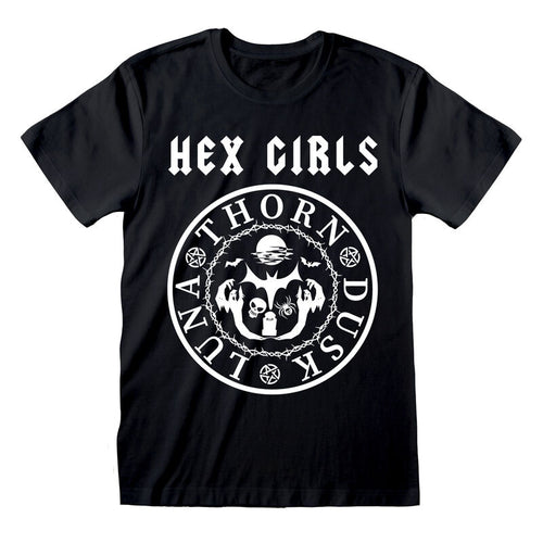 Chicas hexadecimales - Luna de anochecer espinas - Camiseta negra