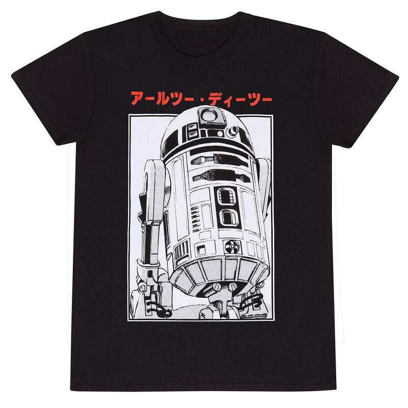 Star Wars - R2D2 Katakana - T-Shirt Black