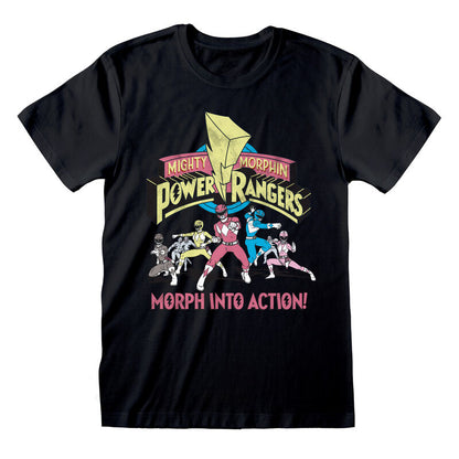 Power Rangers - Morph Into Action - T-Shirt Black