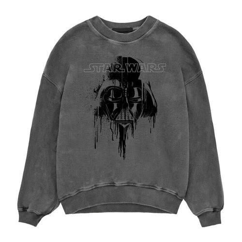 Star Wars - Dripping Darth Vader - Acid Wash Selda - Spaccatura a carbone Acido Wash