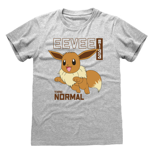 Pokemon - Eevee - T -shirt szary