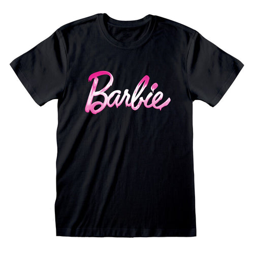 Barbie - Logo fondu - T-shirt noir