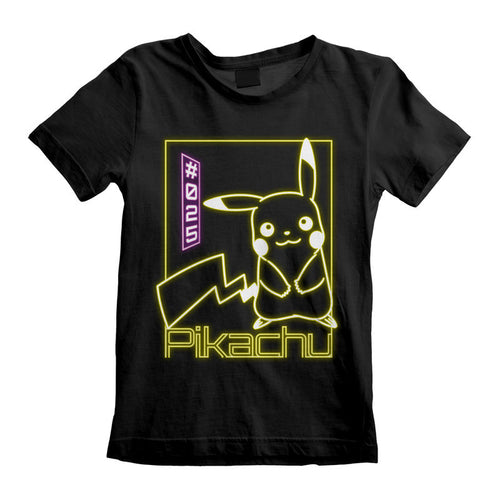 Pokemon - Pikachu Neon (Kids) - T -shirt per bambini