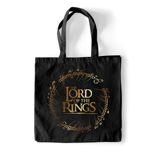 LORD OF THE RINGS - GOLD FOIL - TOTE BAG