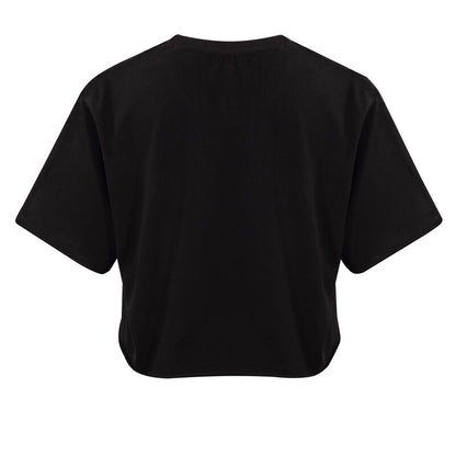 Emily The Strange - Problem Child - Cropped Raw Hem Tee Black 