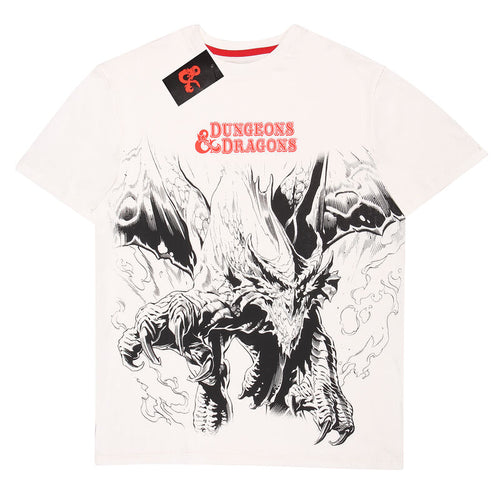 Dungeons and Dragons - Dragon Ogabersia druk - Kolekcja Super Heroes - T -shirt Unisex Ecru