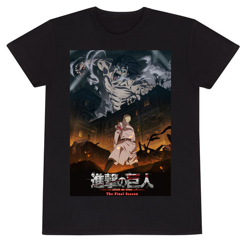 Attack on Titan - FS Poster - T -Shirt Black