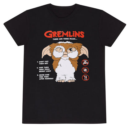 Gremlins - The Rules - T-Shirt Black