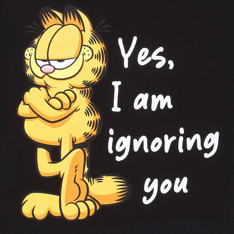 Garfield - Ignoring You - T-Shirt Black